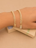 Esclava tipo Mónaco oro real 14k