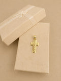Dije de cruz en oro real 14 k
