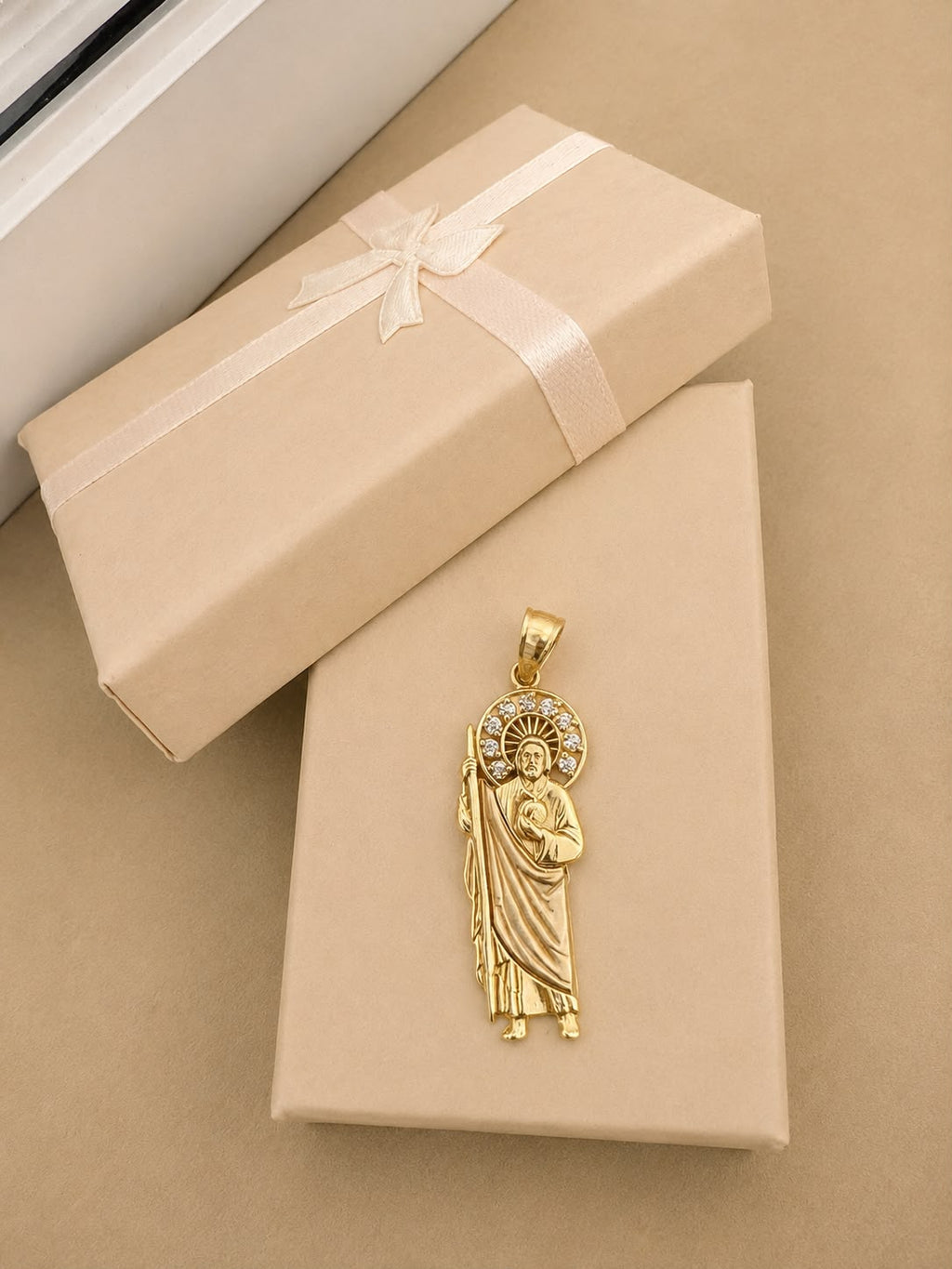 Dije San Judas Tadeo oro real 14k